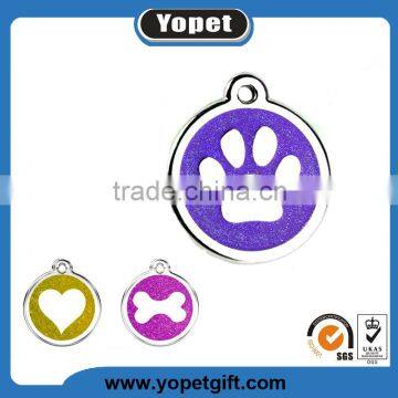 New Arrival Custom Shape Print Logo Metal Pet ID Dog Tag For Dog Wholesale photo-4
