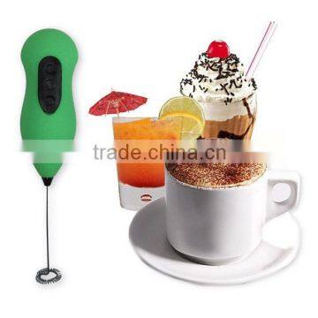 stainless steel machine coffee mixer mini handheld electric egg beater AA battery powered