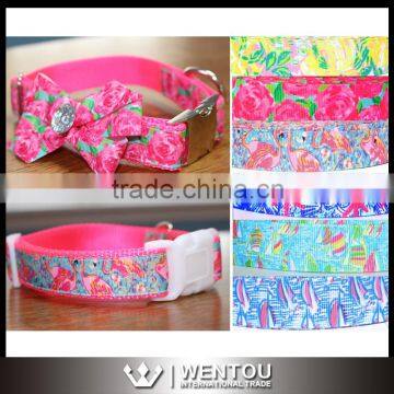 Unique Nylon Lilly Inspred Dog Collar