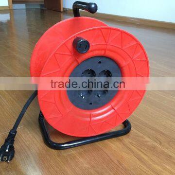 Europe power cord reel with 4 outlet multi socket