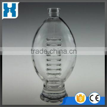 CUSTOM MADE UNIQUE FANCY GLASS VODKA BOTTLE 1 LITER