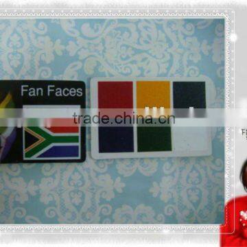 Sport entertainment product face paint card Football