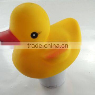 Floating Yellow Duck Chemical dispenser