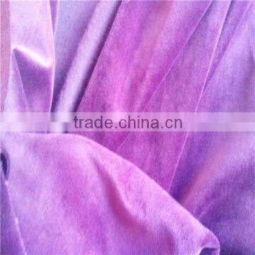 100% polyester dense diametre flocking velvet fabric for garments