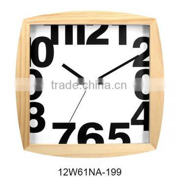 rectangled wooden wall clock decoration items square fashional clock