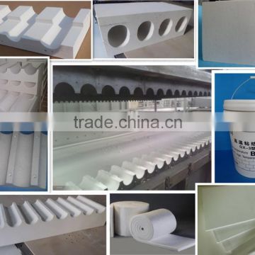 Hengrui 1260 ST ceramic fiber glass tempering furance rolling bricks