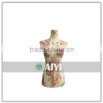 Small Cheap Upper Body Flower Glossy Mannequin