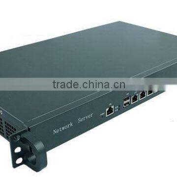 mini server Intel atom D525 hardware appliance with 1u rackmount chassis 4 ethernet ports