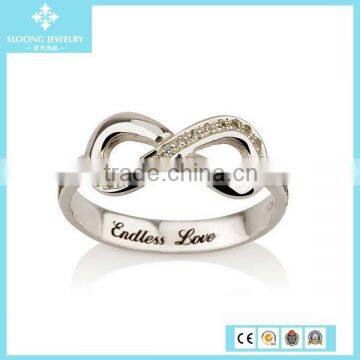 925 Sterling Silver Infinity Rings Jewelry, Endless Love Promise ring, Eternity Ring, Forever Ring