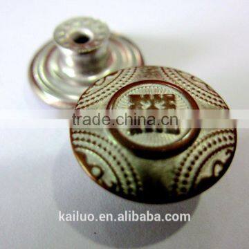 brass jeans button for man jeans
