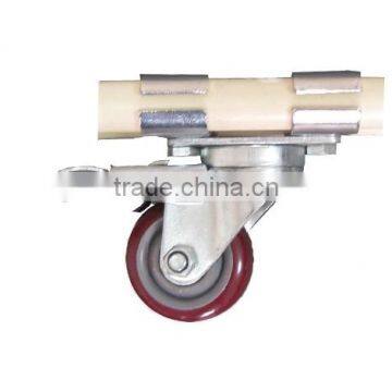 JY-403|Durable Stainless Steel Caster|Retractable Swivel Caster|Rustless Rubber-coated Movable Caster
