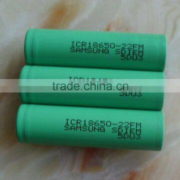 rechargeable battery ICR18650-22F SDI samsung 18650 2200mah 3.7V