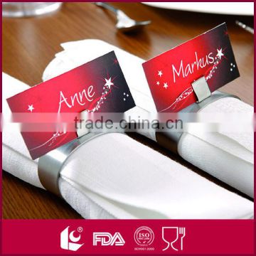 High quality Stainless steel napkin ring set/4