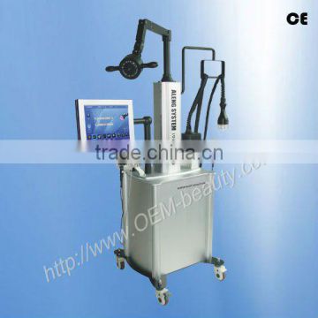 Best choice!! 50MHz Ultrasonic vacuum Cavitation multipolar RF body crunch/Slimming equipment/machinery for sale-F017 CE Approve