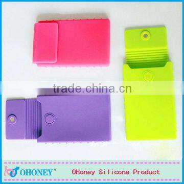 2014 newest hot sale Silicone Name Card Holder Silicone Card Case and Holder