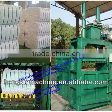 hydraulic waste paper cotton wool metal scrap plastic bale press machine