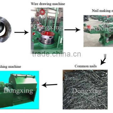 Automatic nail machine to make common steel nail