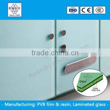 Laminated Glass 6mm with Milky white PVB interlayer