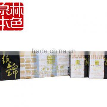 OEM good quality 210mm*210mm unbleached handkerchief paper pocket tissue