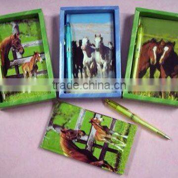 Notebook With Horse Design