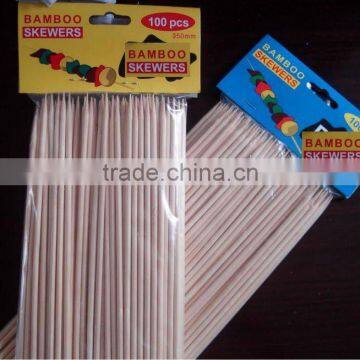 Grill Kebab Kabob Round Bamboo Skewers Barbecue Sticks With One Tip Pointing