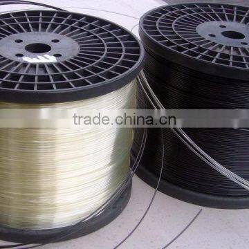 0.50mm White PET Monofilament Yarn for Zipper Tape