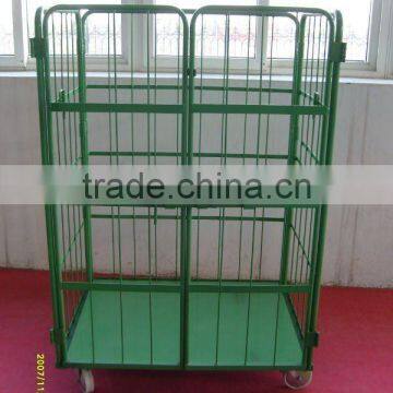"L" frame nesting industrial trolley/turnover cart
