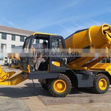 Water Tank Propelled Concrete Mixer With Self Loading Function and Power Shift Truck With Pump Diesel Engine Air Conditioner photo-3