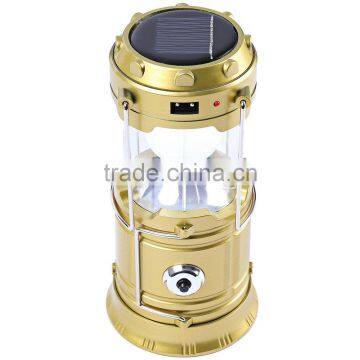 Black Super Bright Lightweight 7-LED Rechargeable Camping Lantern Torch Flashlight for Camping Hiking Cycling