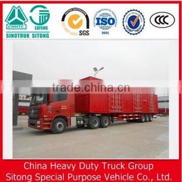 50ton 60ton 3 Axles Steel Van Semi Trailer/Box Container Semi Trailer photo-5