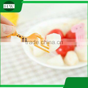 Eco Plastic Kid Tableware Cartoon Animal Fruit Fork Set photo-5