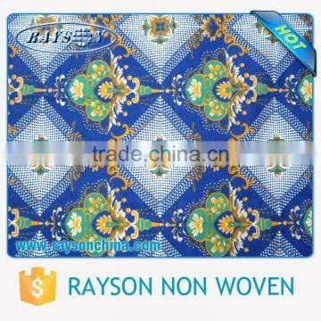 Extra Width Available UV Sun Resistant Blue Fabric Design photo-3
