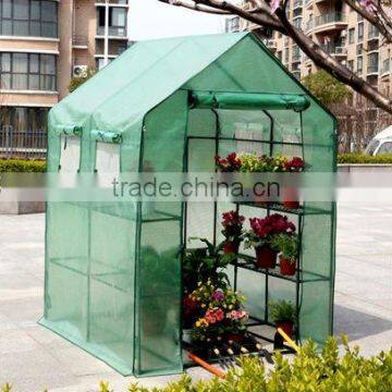 Large Walk-in Greenhouse with 4 Windows