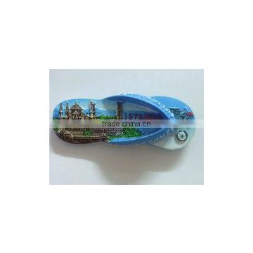 2015 slipper shape resin custom fridge magnets for home decor