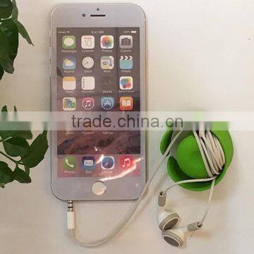 2016 new creative silicone earphone winder,earphone cord organizer