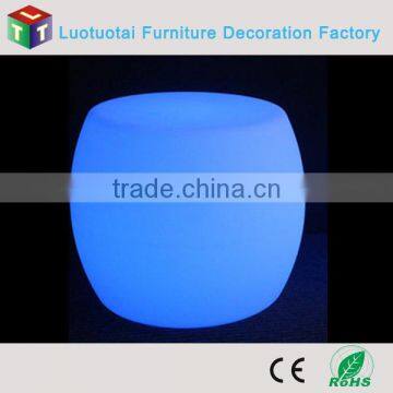 Manufacturer Die48*H40CM PE LED Drum Chair/plastic LED Light up Chair With Remote Control 16 Mix Changeable Colors photo-3