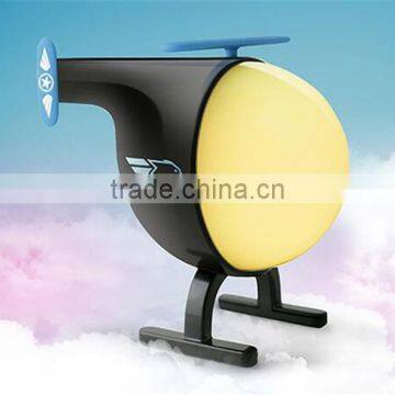 Night light aircraft Creative lamp for children to sleep The bedside night light helicopter LED charging Nightlight