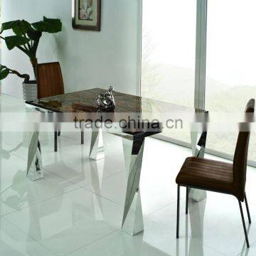 TH394 Stainless Steel Marble Top Dining Table Best Price Dining Table photo-3