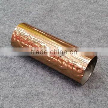 Welded 304 Embossed Stainless Steel Copper Coated Steel Tube