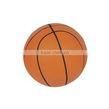 Promotional anti stress PU basketball 6.3cm foam basketball PU toy