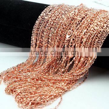 Rose gold 316L stainless steel chains for jewelry,rose gold chain for bracelets,top quality chain for necklace