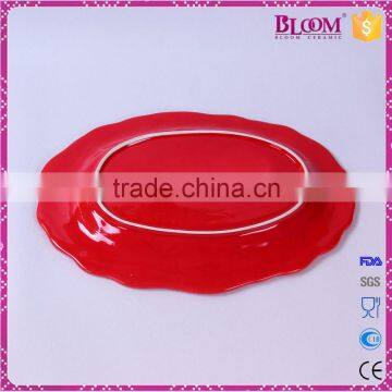 Wedding Decoration Ceramic Oval Dinner Plates photo-3