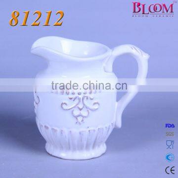 Cheap Ceramic White Pitcher photo-4