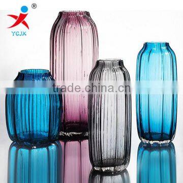 Stripe glass vase Nordic sitting room of contemporary and contracted vase furnishing articles