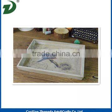 Good Quality Pine Wood Tray With Printing photo-4