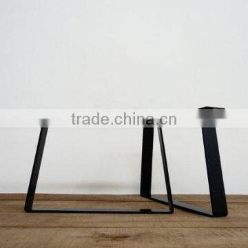 2017 Hot New Products Thin Steel Black Metal Bench Leg With Wood Table photo-4