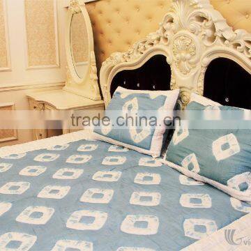 HAND EMBROIDERED BLANKET WITH PILLOW CASES, SOFT, BREATHABLE WITH ELEGANT DESIGNS AND COLORS photo-3