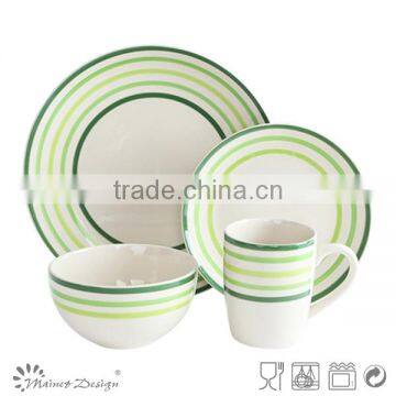 Handpainting Green 20pcs Dinnerware Set photo-6