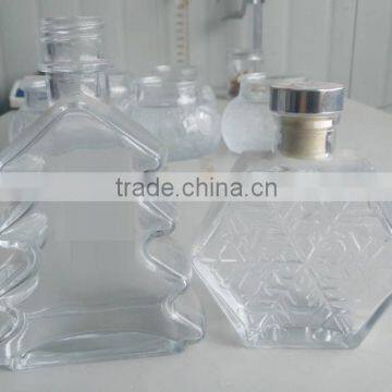 150ml 200ml 300ml New Design Snow Glass Diffuser Bottle With Reed photo-2