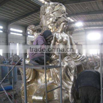 Outdoor Garden Decoration Metal Craft Water Large Bras Water Fontain photo-2